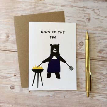 Daddy Bear BBQ Father's Day A6 Card, 2 of 5