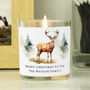 Personalised Watercolour Stag Candle Jar, thumbnail 1 of 2