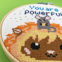 You Are Powerful Cross Stitch Kit, thumbnail 10 of 12