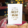 Foil 'Best Mum In The Whole World' Card, thumbnail 5 of 7