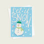 Let It Snow Christmas Card, thumbnail 2 of 3