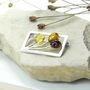 Sterling Silver Amber Art Deco Brooch, thumbnail 1 of 4