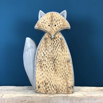 plastic fox garden ornament