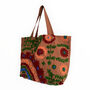 Embroidered Suzani Shoulder Bag In Brown, thumbnail 6 of 11