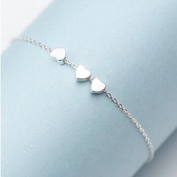 Sterling Silver Heart Bracelet, 2 of 5