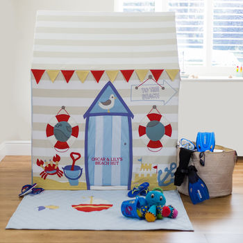 Large Children's Beach Hut And Seaside Play Tent, 3 of 9