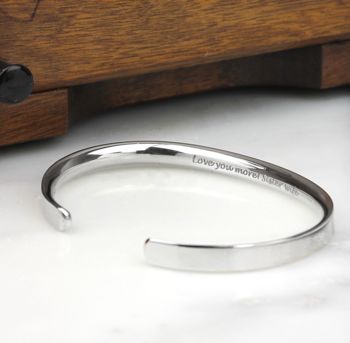 Sterling Silver Personalised Men's Bracelet, 6 of 10