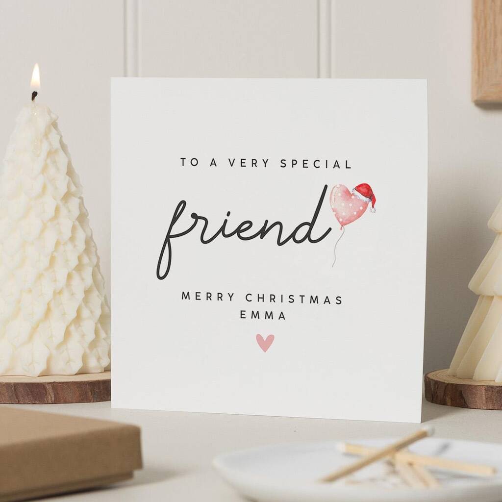 Personalised Christmas Card For A Special Friend, 1 of 7