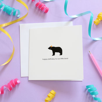 Happy Birthday Little Bear Card, 2 of 9