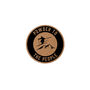 Round Cork Coaster 'Powder To The People' | Homeware | Tableware | Ski | Skiing Accessory | Mountains, thumbnail 2 of 2