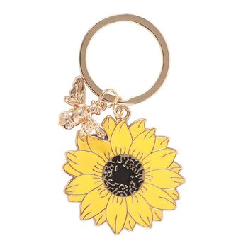 You Are My Sunshine Sunflower Keyring, 2 of 2