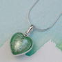 Murano Glass Heart Sterling Silver Pendant, thumbnail 11 of 12