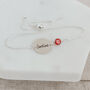 Sterling Silver Personalised Birthstone Bracelet, thumbnail 8 of 8