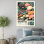 Japanese Wisdom Poster, Nanakorobi Pink Yaoki Art Print, thumbnail 2 of 3
