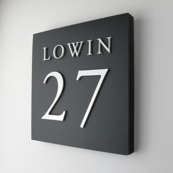 Personalised Square House Sign, 4 of 11