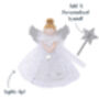 Silver Blonde Up Silver Angel Christmas Tree Topper, thumbnail 1 of 8