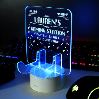 Personalised Gaming Controller Holder LED Light, 6 of 10