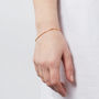 Silk Friendship Bracelet With Moon Charm, thumbnail 9 of 10