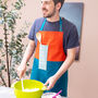 Personalised Colour Block Daddy And Me Apron Set, thumbnail 9 of 12