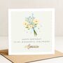 Personalised Birthday Card For Girlfriend With Flowers, thumbnail 2 of 7