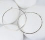 Circle Hoop Earrings In Sterling Silver, thumbnail 1 of 5