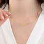 Gold Plated Twisted Rope Chain Necklace, thumbnail 2 of 7