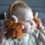 Highland Brown Cow Adjustable Earmuffs, Gift Boxed, thumbnail 1 of 10