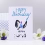 'Happy Birthday' Rabbit Party Hat Card, thumbnail 1 of 2