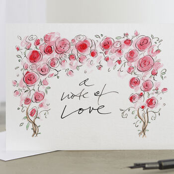 'A Note Of Love' Rose Card, 3 of 3