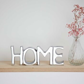 Free Standing Recycled Metal Home Sign, 3 of 8