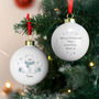 Personalised Polar Bear Christmas Bauble For Kids, thumbnail 3 of 5