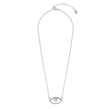 Eye Of Intuition Topaz Necklace Silver Or Gold Plated, 3 of 11