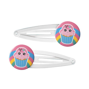 Cupcake Snap Hair Clips, 2 of 2
