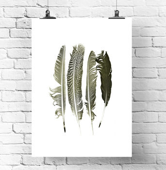 Contemporary Feathers Print, 3 of 5