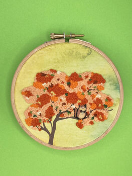 Autumn Tree Embroidery Kit, 3 of 8