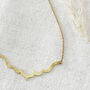 Fair Trade Handmade Minimalist Brass Clavicle Necklace, thumbnail 1 of 11