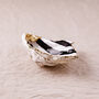 Hand Painted Stripe Oyster Shell Trinket Dish, thumbnail 5 of 5
