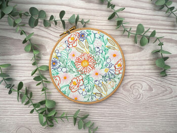 Bloom Burst, Floral Embroidery Kit, 3 of 7