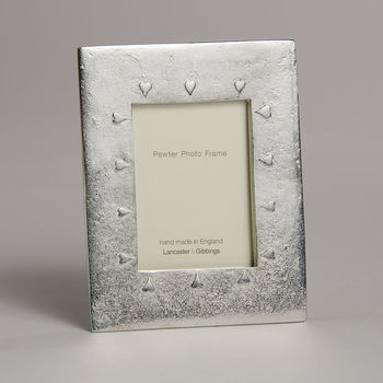 Hearts Pewter Mini Picture Frame, 3 of 6