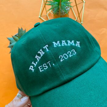 Personalised Plant Mama Est. Year Cap, 3 of 3