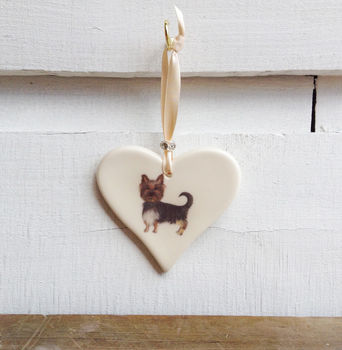 Yorkshire Terrier Ceramic Heart, 2 of 4