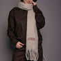 Embroidered Personalised Slogan Scarf, thumbnail 3 of 7
