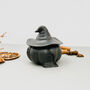 Decorative Black Witch House Bowl Halloween Decoration, thumbnail 3 of 10