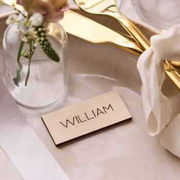 Wooden Wedding Place Setting, 6 of 9
