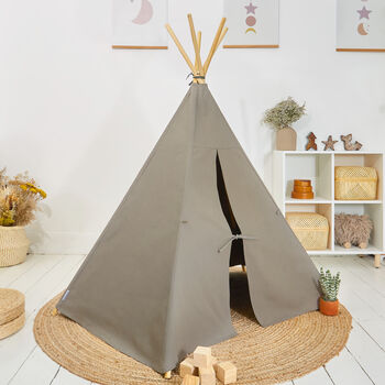 Personalised Pastel Green Folklove Teepee Tent, 2 of 5