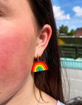 Pride Rainbow Earrings, 2 of 2