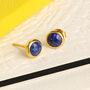 Lapis Lazuli Birthstone Stud Earring, thumbnail 1 of 2
