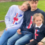 Personalised Union Jack Initial Jumper, thumbnail 2 of 3