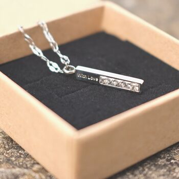 Love Pendant Dainty Necklace Valentines Day Gift, 4 of 8
