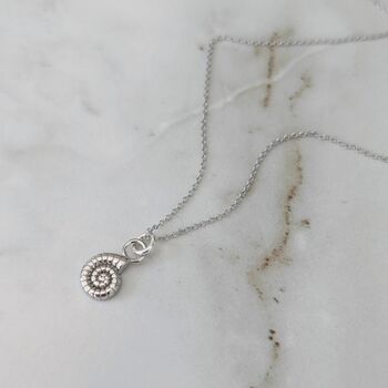 The Ammonite Necklace, Sterling Silver, 3 of 4